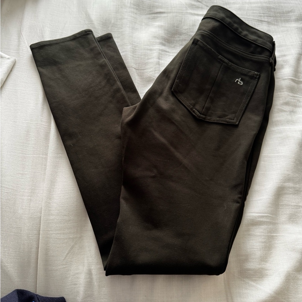 $210 Rag & Bone Equestrian Skinny Jean Olive size 25
